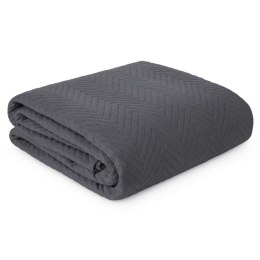 Tagesdecke Lein Optik 3 graphit 220x240 GRAF