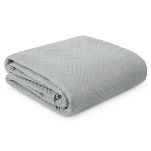 Tagesdecke Lein Optik 3 silber 220x240 silber