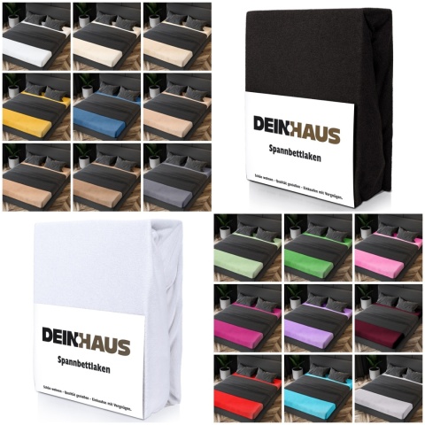 Spannbettlaken Frottee Dunkelblau 180x200