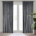Samtvorhang ROSA graphit 135x300 Kräuselband