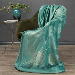 Elegante Decke mit Muster GINKO2 150x200 türkis