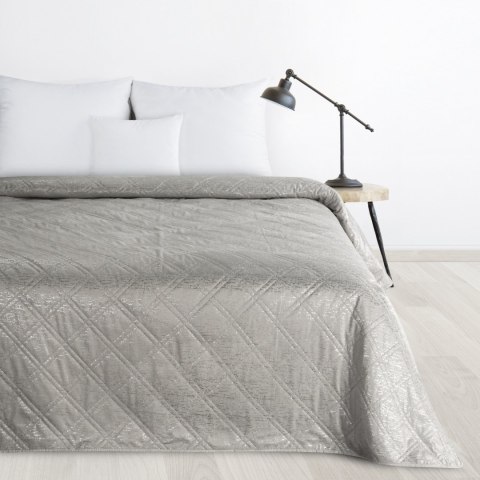 Glamouröse glänzende Tagesdecke 200X220 silber