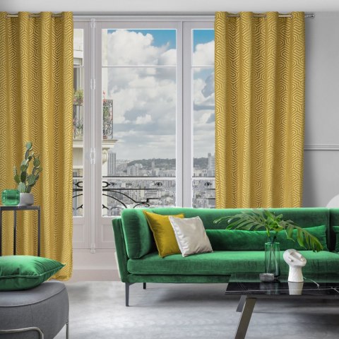 Pierre Vorhang INGA 140x250 Ösen honig