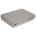 Betttuch Jersey 4 silber 180x200 30 190