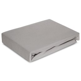 Betttuch Jersey 4 silber 180x200 30 190