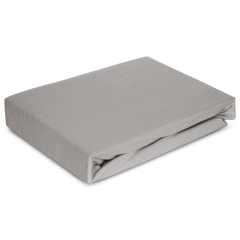 Betttuch Jersey 4 silber 220x200 30 190