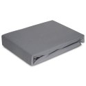 Betttuch Jersey 4 stahl 160x200 30 190