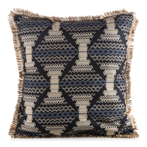 Kissenbezug Garten Wassefest Outdoor 18C 45X45 schwarz beige