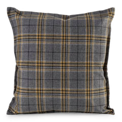 Kissenbezug Garten Wassefest Outdoor 24C 45X45 grau orange Kariert