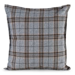 Kissenbezug Garten Wassefest Outdoor 24D 45X45 silber braun Kariert