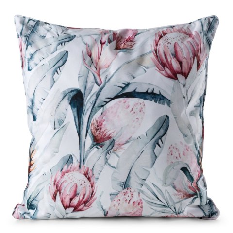 Kissenbezug Garten Wassefest Outdoor 32A 45X45 weiß blau