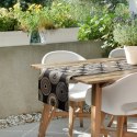 Tischdecke Garten Wassefest Outdoor 19B 40X140 schwarz beige