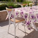 Tischdecke Garten Wassefest Outdoor 29G 140X220 creme rosa