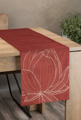 Tischdecke BLINK 12 orange 35x140 orange Velvet Samt