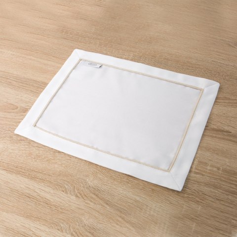 Tischdecke MADELE weiß gold 30x40 x4 KPL