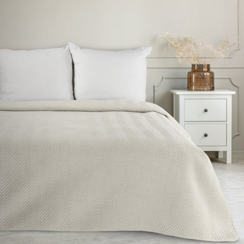 Tagesdecke Lein-Optik 3 cremig 220x240