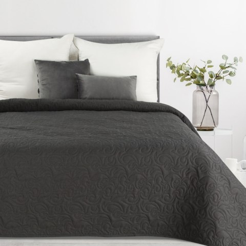 Tagesdecke Lein Optik 4 dunkelgrau 200x220 dunkelgrau