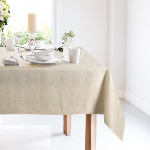 Tischdecke SPARKLE creme gold 140x220 creme gold