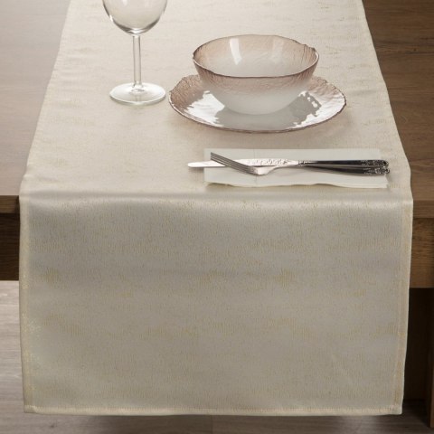 Tischdecke SPARKLE creme gold 40x180 creme gold
