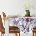 Tischdecke DAVOS2 85X85 lila grau mit botanischem Muster