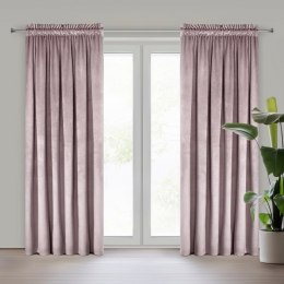 Samtvorhang ROSA rosa 140x270 Kräuselband