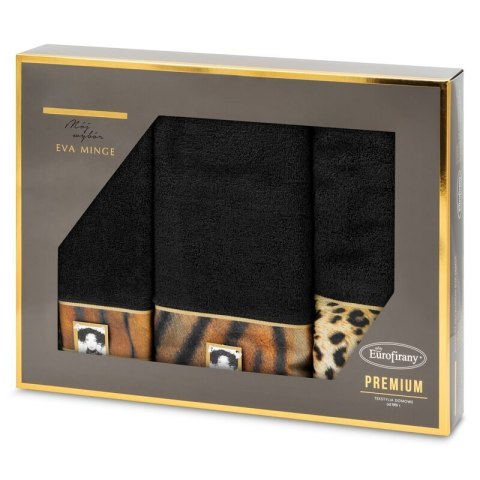 Set Handtuch EVA 23 3 schwarz 500