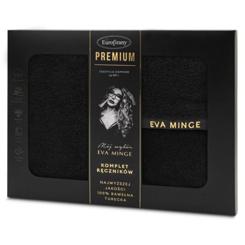 Set Handtuch VENUS 3 schwarz 550