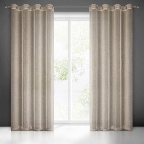 Vorhang ADELA beige 140x250 Ösen