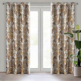 Vorhang ADEL weiß silber 140x250 Ösen