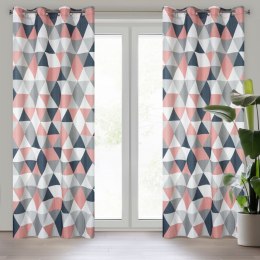 Vorhang ADINA dunkelrosa 140x250 Ösen