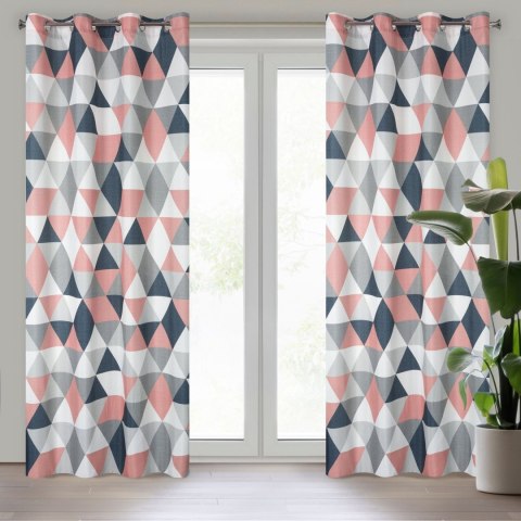 Vorhang ADINA dunkelrosa 140x250 Ösen