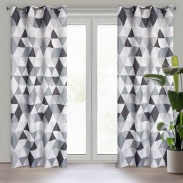 Vorhang ADINA stahl 140x250 Ösen