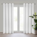Vorhang AGIS weiß 140x250 Ösen