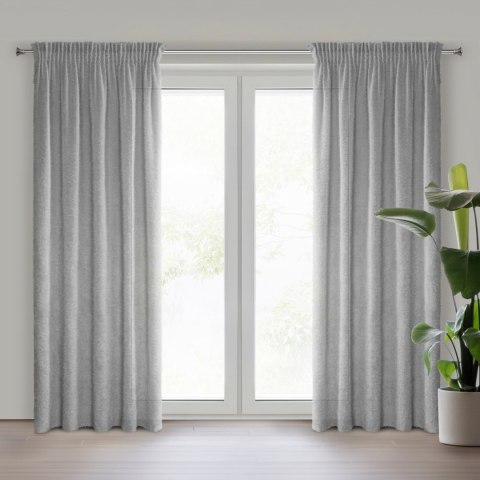 Vorhang AGIS silber 140x270 Kräuselband