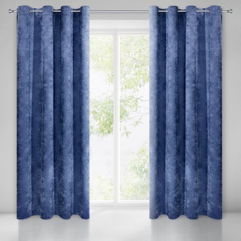 Vorhang ANISA dunkelblau 140x250 Ösen