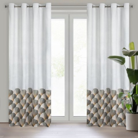 Vorhang GINA silber 140x250 Ösen