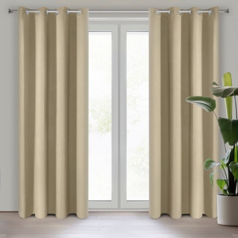 Vorhang PARISA beige 135x250 Ösen