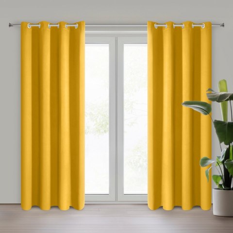 Vorhang PARISA gelb 135x250 Ösen