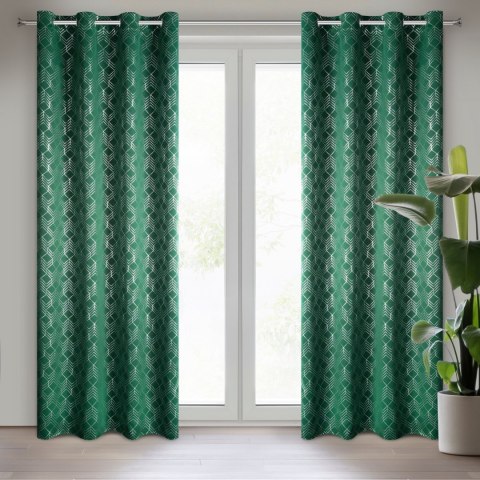 Vorhang POLI ZI silber 140x250 Ösen