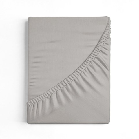 Betttuch Jersey 4 silber 180x200 30 190