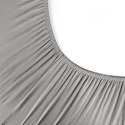Betttuch Jersey 4 silber 180x200 30 190
