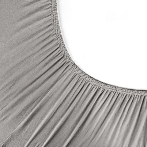 Betttuch Jersey 4 silber 180x200 30 190