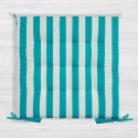 Wasserdichtes Stuhlkissen Outdoor GARTEN 02 40x40x5 blau Streifen