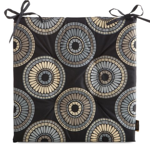 Wasserdichtes Stuhlkissen Outdoor GARTEN 19A 43X43 schwarz beige