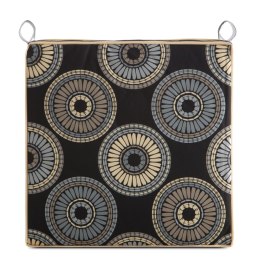 Wasserdichtes Stuhlkissen Outdoor GARTEN 19B 40X38X4 schwarz beige