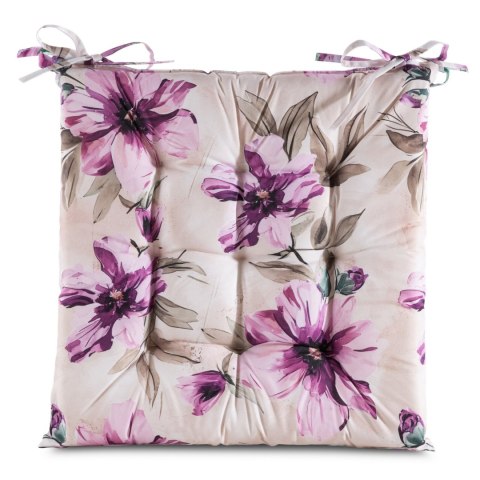 Wasserdichtes Stuhlkissen Outdoor GARTEN 29A 40X40X5 creme rosa