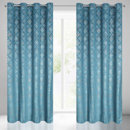 Vorhang ARETA dunkelblau 140x250 Ösen