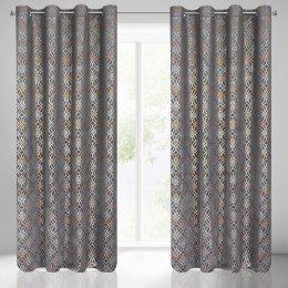 Vorhang ARETA stahl 140x250 Ösen