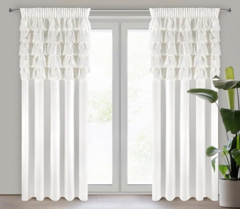 Vorhang AURA weiß 140x270 Kräuselband