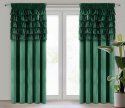 Vorhang AURA dunkelgrün 140x270 Kräuselband